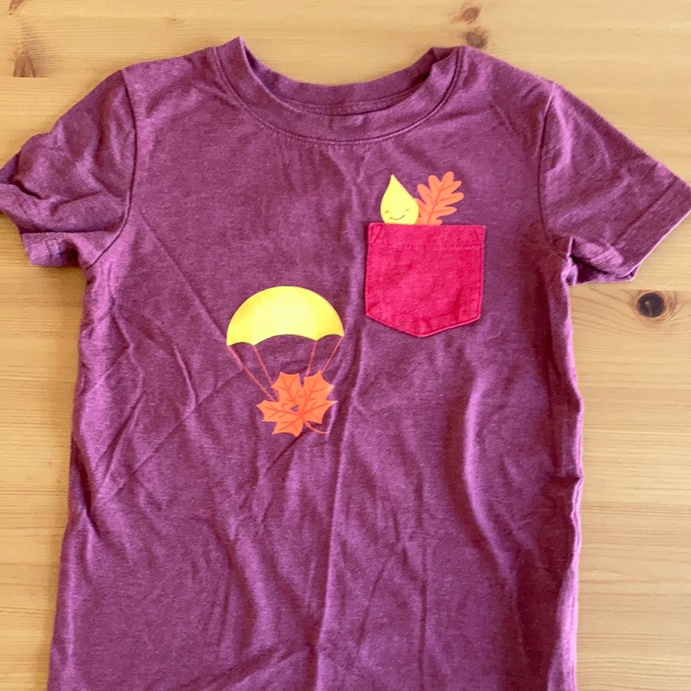 Cat & Jack 5T Falling leaves shirt